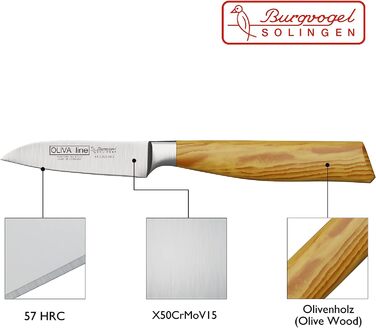 Нож для овощей 9 см Oliva Line Burgvogel Solingen