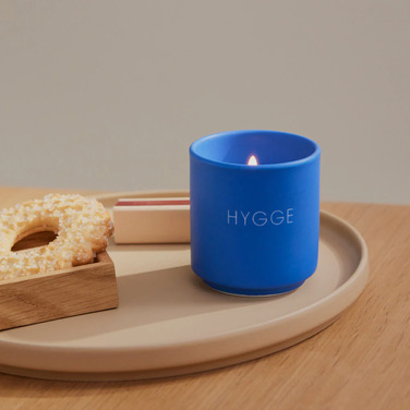 Свеча ароматическая "Hygge" 6 х 5,5 см Cobalt Blue Favourite Design Letters