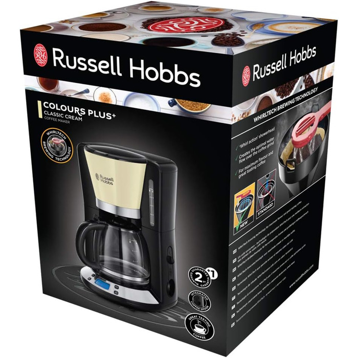 Цифровая кофемашина Russell Hobbs Colours+ с программируемым таймером