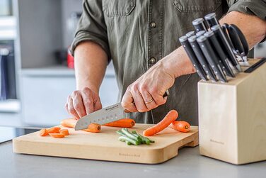 Набор ножей с подставкой 12 предметов KitchenAid