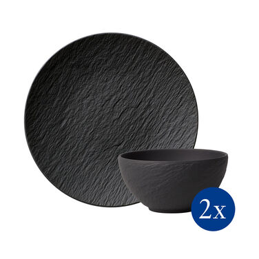 Столовый сервиз 4 предмета Manufacture Rock Villeroy & Boch