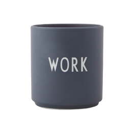 Кружка "Work" 0,25 л Gray Favourite Design Letters