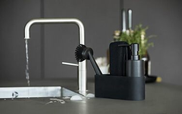 Набор для мытья посуды 22 x 6,7 x 19 см, 4 предмета, черный Zone Denmark
