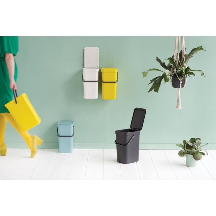 Мусорное ведро 12 л серое Sort&Go Brabantia