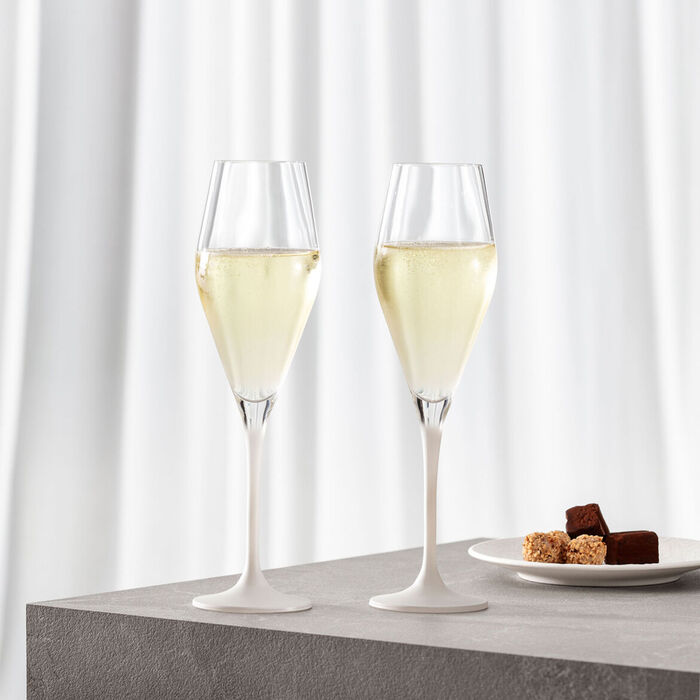 Набор бокалов для шампанского 0.26 л 4 предмета Manufacture Rock Blanc Villeroy & Boch