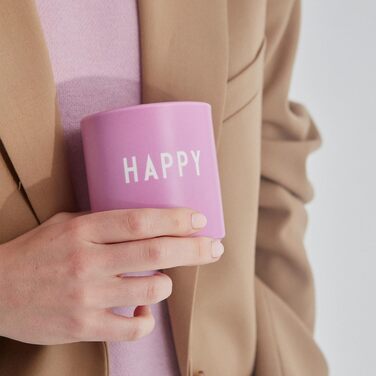 Кружка "Happy" 0,25 л Deep Pink Favourite Design Letters