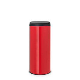 Мусорный бак 30 л красный, темно-серая пластиковая крышка FlipBin Brabantia