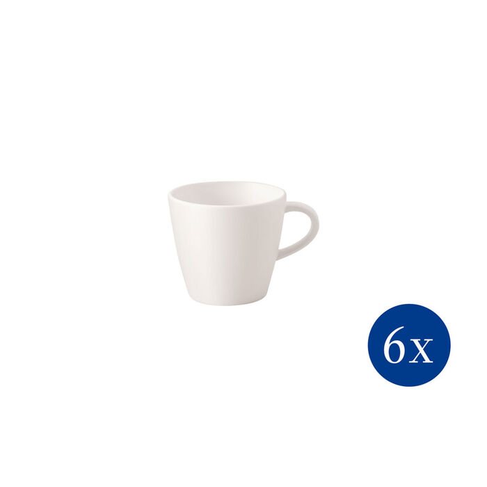 Villeroy & Boch Набор чашек для кофе 0,150 л, 6 предметов Blanc Manufacture Rock Villeroy & Boch