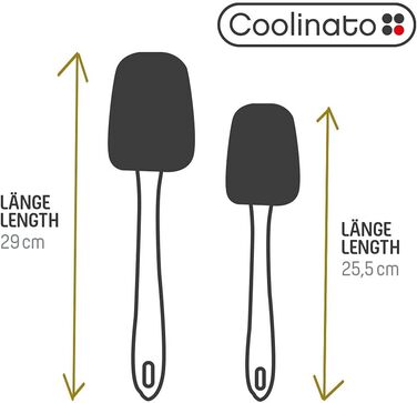Набор силиконовых лопаток 25 см, 29 см, 2 предмета Coolinato