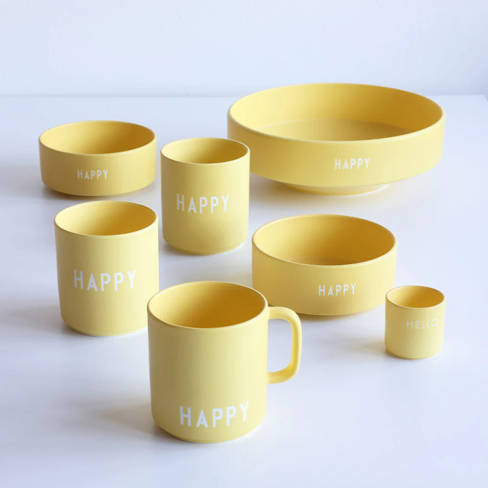 Кружка "Happy" 0,25 л Yellow Favourite Design Letters