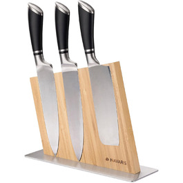 Держатель для ножей из бамбука 28 x 22,5 x 10 см Navaris