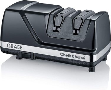 Профессиональная электрическая точилка для ножей GRAEF CX110 / 75 Вт / угол заточки 15° / черный
