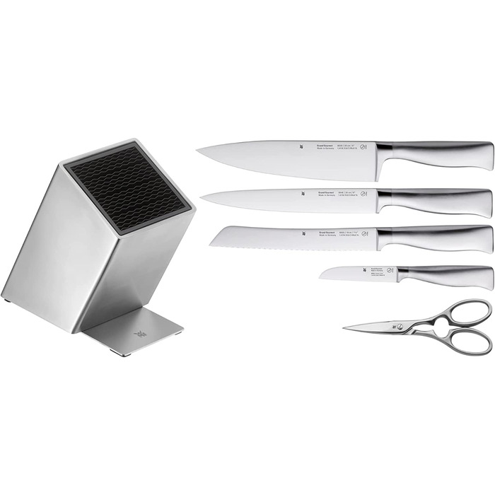 Набор WMF Grand Gourmet 4 ножа из нержавеющей стали + ножницы, с подставкой