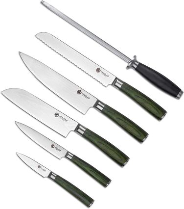 Набор ножей с точилкой 6 предметов Essential HC6DK HexClad