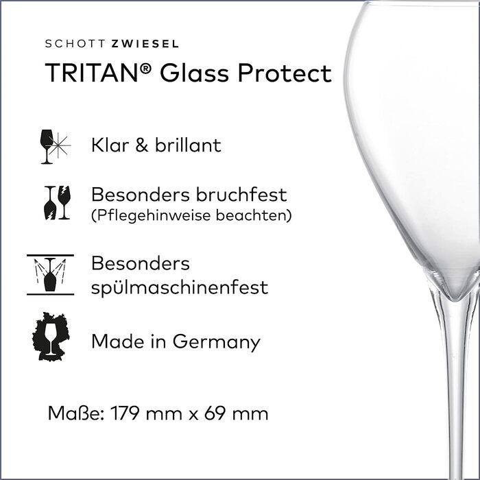 Набор из 6 хрустальных бокалов для игристого вина  195 мл Schott Zwiesel
