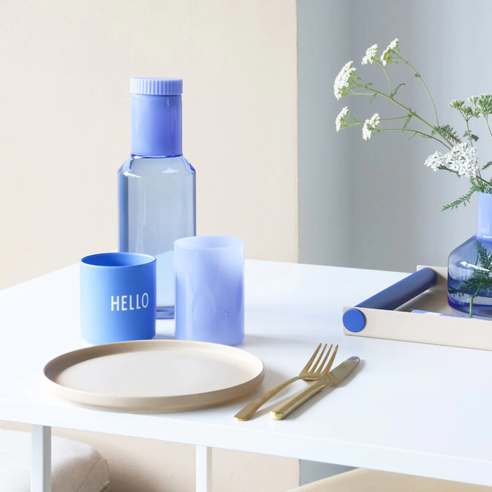 Тарелка "Home" 21 см Cobalt Blue Favourite Design Letters