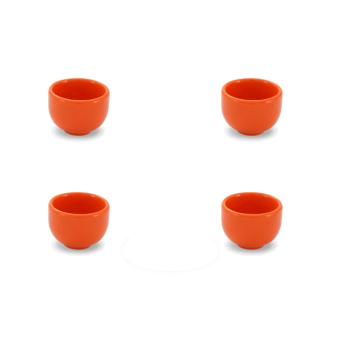 Набор подставок для яиц 4 см, 4 предмета, оранжевый Happymix Friesland