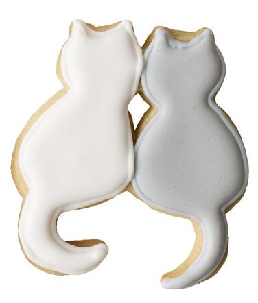 Форма для печенья в виде пары кошек, 9 см, RBV Birkmann
