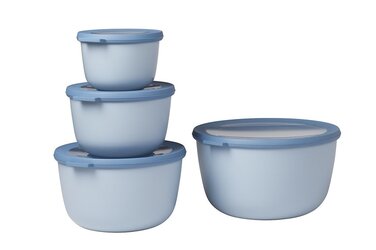 Набор контейнеров высоких, 4 предмета Nordic Blue Cirqula Mepal