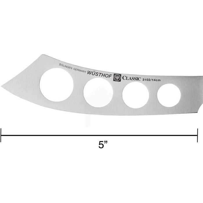 Нож для сыра WÜSTHOF из нержавеющей стали, 14 см, черный