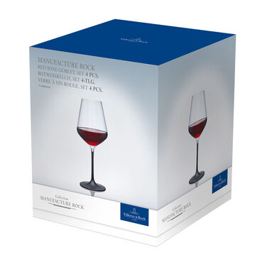 Набор из 4 бокалов для красного вина 470 мл Manufacture Rock Villeroy & Boch