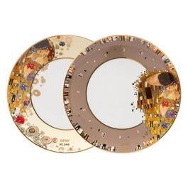 Тарелка для завтрака, 23 см, набор из 2 предметов, “Der Kuss von Gustav Klimt” Goebel
