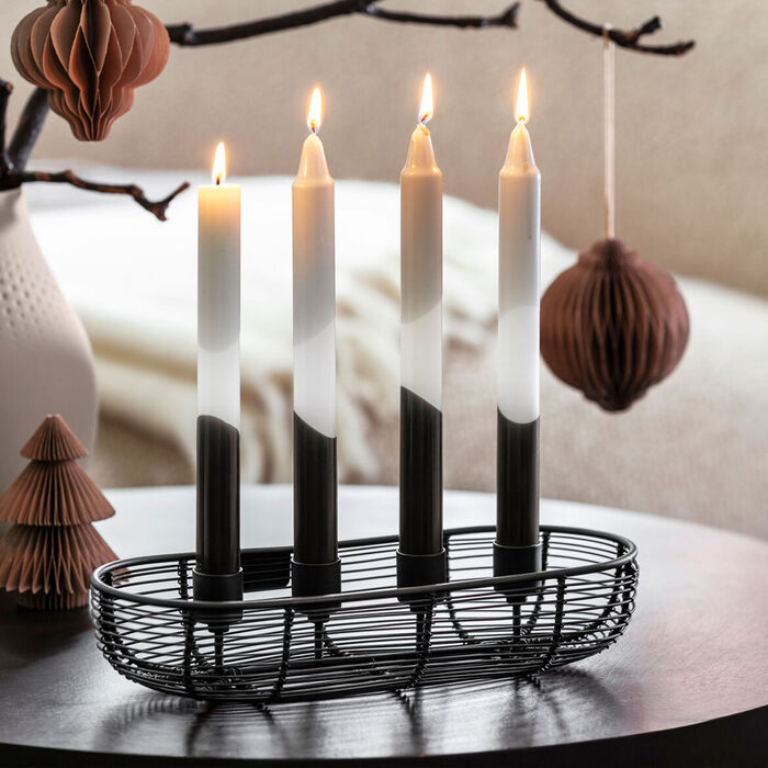 Адвент-подсвечник на 4 свечи 29 x 12 см Black Xmas Villeroy & Boch