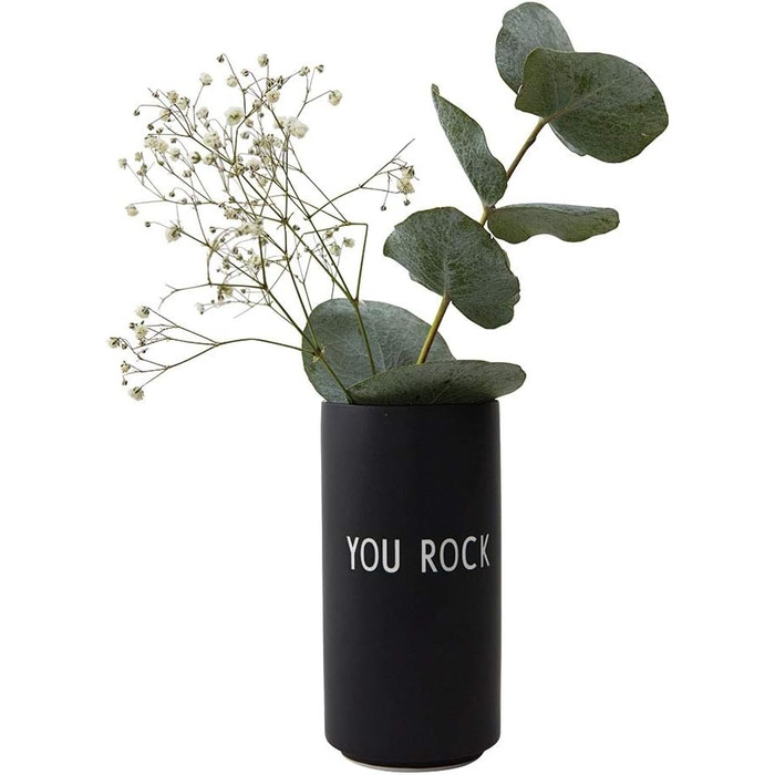 Ваза "You Rock" 11 см Black Favourite Design Letters