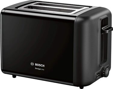 Тостер Bosch DesignLine / 970 Вт / на 2 ломтика / с насадкой для булочек / с функцией размораживания