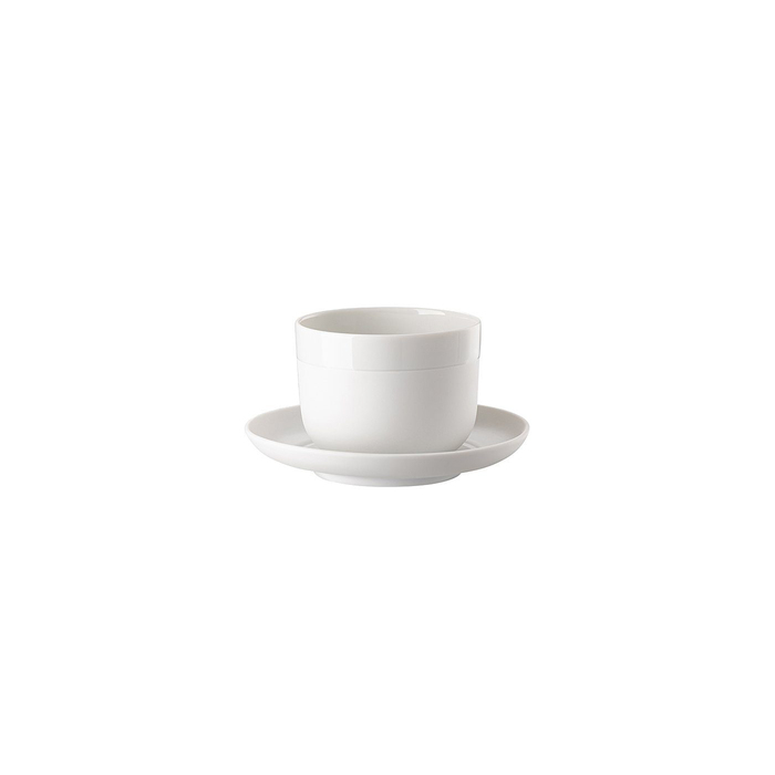 Rosenthal Чашка для эспрессо 0,210 л с блюдцем 12,8 см Weiss Cappello Rosenthal